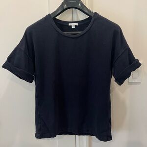 James Perse Navy 100% Cotton Tee Size 2